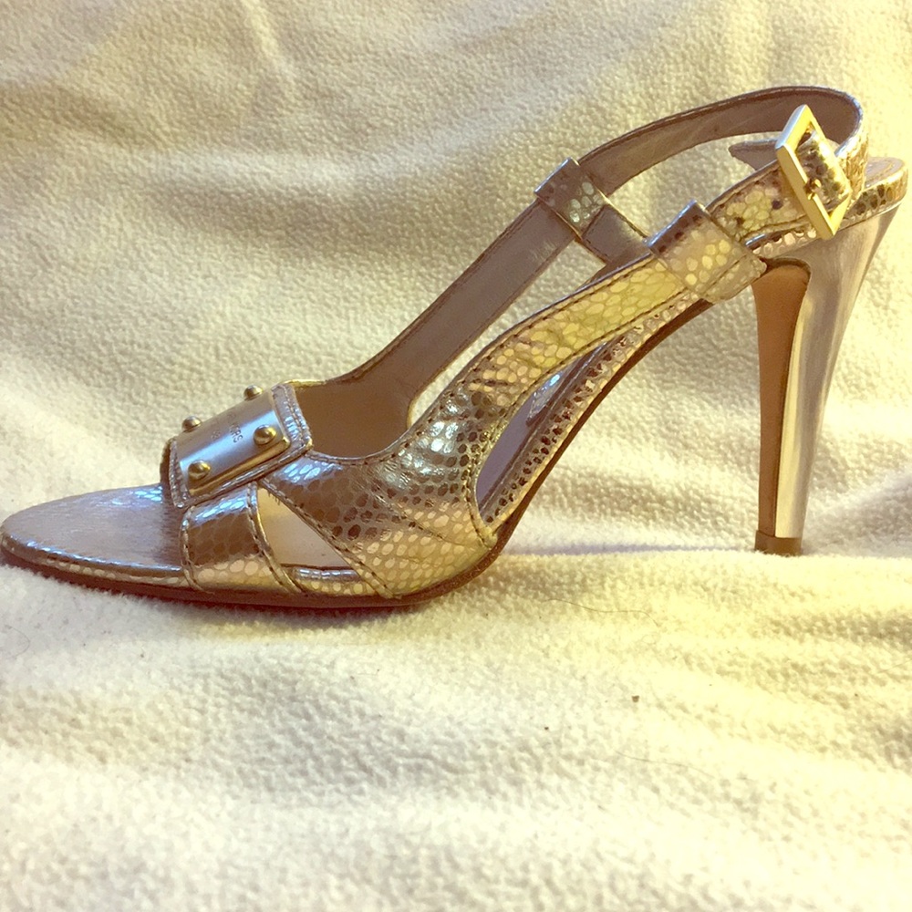 Michael Kors gold heels